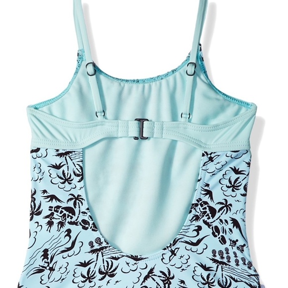 Hobie Girls Color Block One Piece Swimsuit - Picture 2 of 7